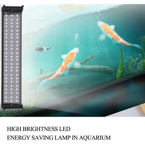 30cm 51cm 74cm 96cm 118 cm Aquarium LED Light Submersible Lights with Extendable Brackets Fishing Light Led for Fish Tank