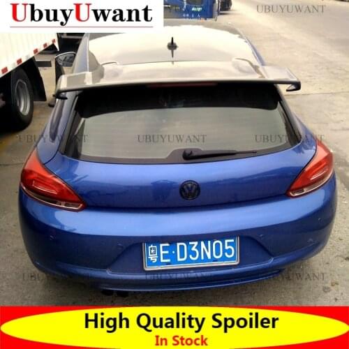 UbuyUwant For Volkswagen VW Scirocco 2010~2014 (Not For R) VOTEX Style Scirocco FRP/Carbon Fiber Rear Roof Lip Wing Spoiler