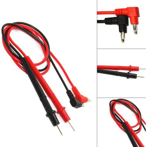 1Pair Universal Digital 1000V 10A 20A Thin Tip Needle Multimeter Multi Meter Test Lead Probe Wire Pen Cable