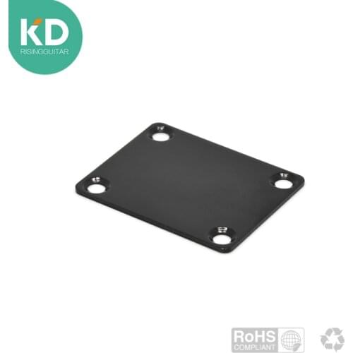 High Quality Black Electric Guitar Neck Plate With 4 Black Screws