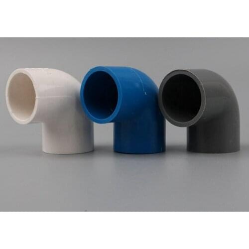 1pc PVC 50mm Elbow Connector Water Supply Pipe 90 Degree Elbow Joint Water Tube Adapter Garden Irrigation Pipe Accessories