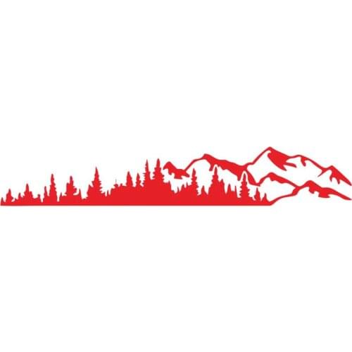 2PCS Forest Mountain Car Sticker Car Reflective Decal Paster Body Trunk Exterior Auto Accessories Reflective Tape Reflex Exterio