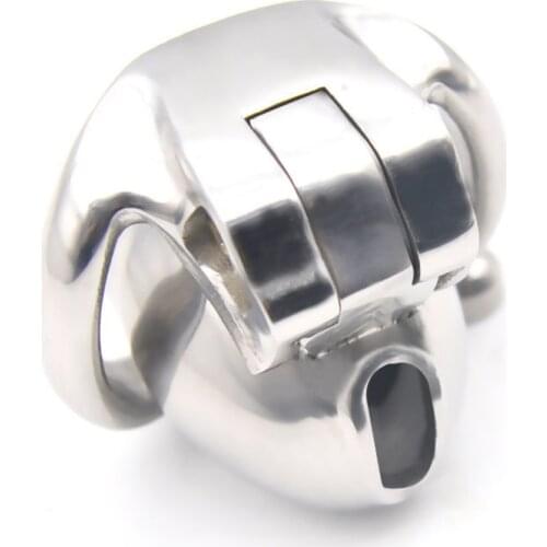 2021 Newest Stainless Steel Erotic Magic BDSM Bondage Lock Male Chastity Cage Device Gay Cock Ring Penis Sleeve Sex Toys For Men