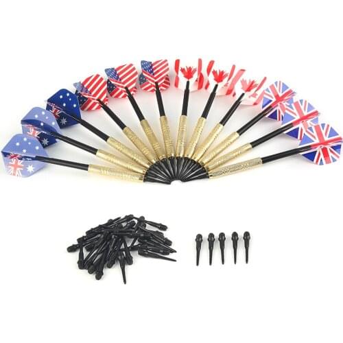 9 Pcs/Sets of Darts With 30 Extra Tips Nice Flights Needle Replacement Professional Plastic Soft Tip Darts For Electronic Dart