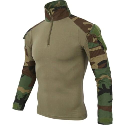 Army Tactical Military Uniform Airsoft Camouflage Combat-Proven Shirts Rapid Assault Long Sleeve Shirt men Battle Strike Clothes