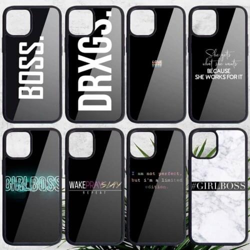 BOSS Phone Case PC for iPhone 11 12 pro XS MAX 8 7 6 6S Plus X 5S SE 2020 XR