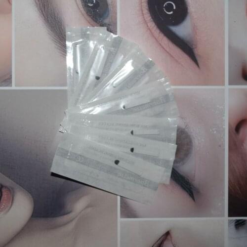 Tattoo Needels Microblading 0.2mm Tebori Blades Needles Tattoo needles Permanent Makeup Needle 18U Manual Eyebrow Blades