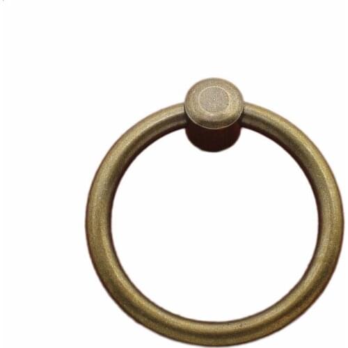 Chinese antique circle drawer knob furniture hardware Classical wardrobe cabinet shoe door handle closet cone vintage pull ring