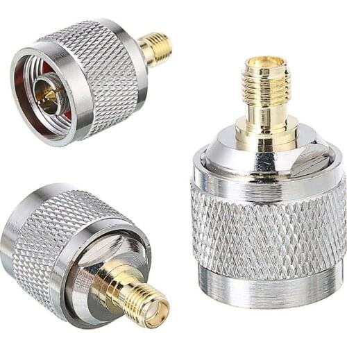 N Male to SMA Female RF Straight Type Coaxial Cable Adapter Jack Connector for Phone Mobile Signal Booster Repeater Amplifier