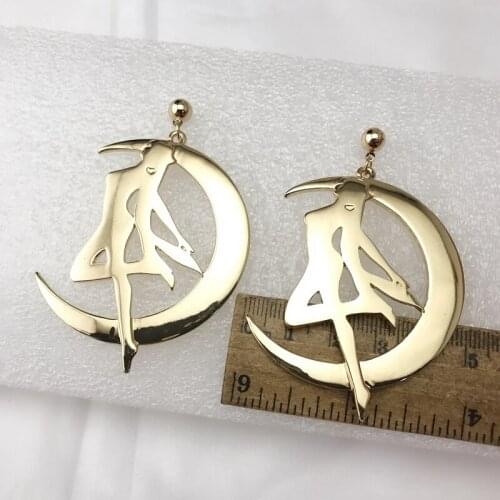 CE - 256 metal earrings personality design feeling joker contracted temperament of popular web celebrity fashion new