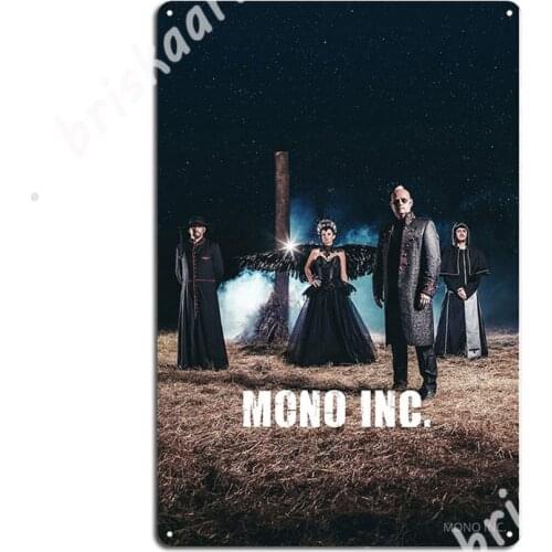 Mono Inc. The Book Of Fire 2 Metal Signs Wall Plaque Mural Funny Club Tin sign Posters