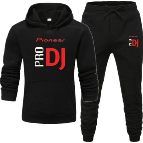 2020 Pioneer Pro DJ Sweatshirt Club Clothing Cdj Nexus Audio DJ Hoodie Casual Hip Hop Men Hoodie + Pants Hip Hop Hoodie Set