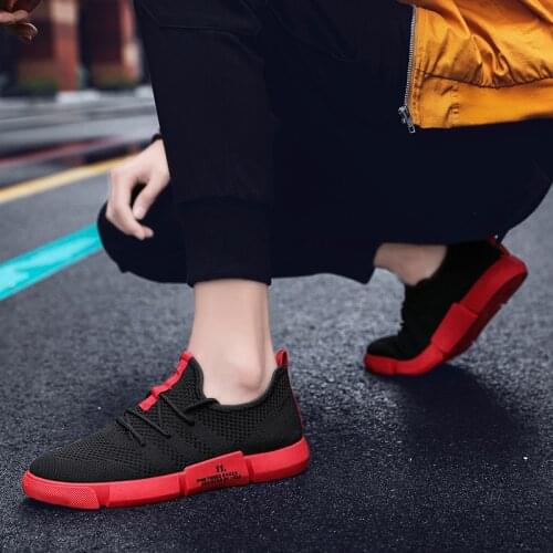 Black de mens slip leisure 2020 hot sapato sports spring fashion for s Casual solid sapatos Fashion zapatos casual mesh para on