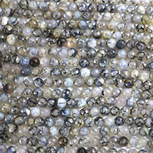 Natural black Dragon Veins carnelian stone agat onyx 6mm 8mm 10mm 12mm stone faceted round loose beads making Jewelry gift A25f