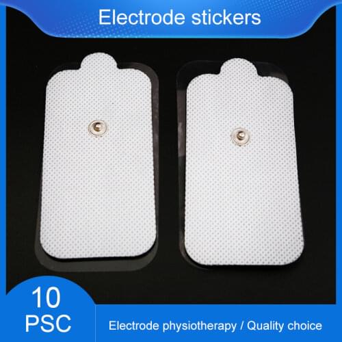 10pcs4.7x9cm Non-woven Adhesive Gel stickers Electrode Pads Electric Muscle Stimulator Machine Massager Conductive Patch Sticker