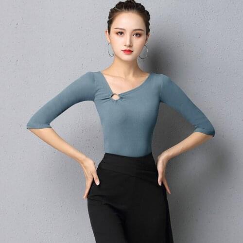 Latin Dance Clothing For Women Ballroom Practice Wear Tap Dancewear Salsa Dance Outfit Stage Costume Designer Clothes DL7258