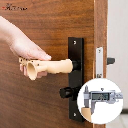 OYOREFD Anti-collision Silicone Door Handle Protector Cover Family Office Doorknob Buffer Mute Safety Protector Home Accessories
