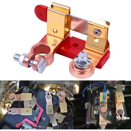 12V/24V Battery Disconnect Switch Terminal Car Battery Cut Off Battery Disconnect Knife Blade Switch Car Switch Quick Cut-off