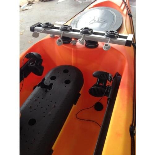 Durable Marine 20 inch AlumInum Alloy Mounting Track for Canoeing Kayak Inflatable Fishing Rowing Boat Dinghy Accessories Silver