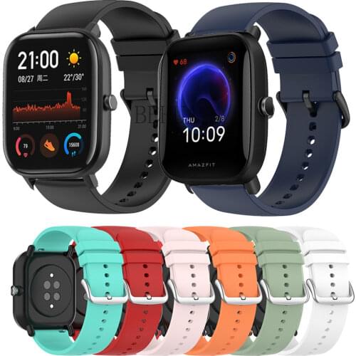 WatchBand Strap For Huami Amazfit GTS Smart Silicone Wristband For Amazfit BIP U pro / Bip Lite / S /pop pro Bracelet Watchstrap