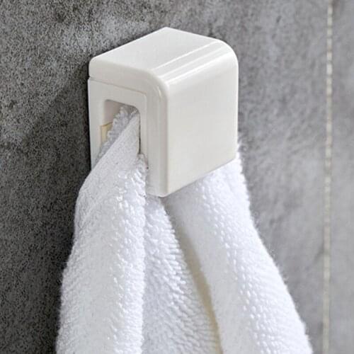 Self Adhesive Toothpaste Rack Hanging Holder Facial Cleanser Clip Bathroom Punch-free Wall Mounted Stand Organizer
