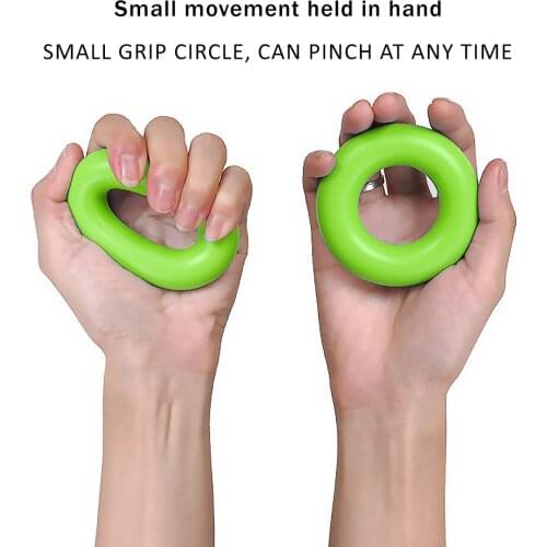 Exercise Pull Ring Hand Strength Training Gripper Silicone Hand Fitness Workout Resistance O Ring