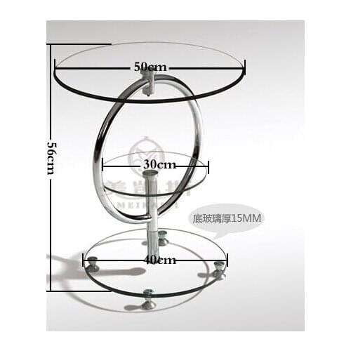 Contemporary and contracted phone. Toughened glass small tea table