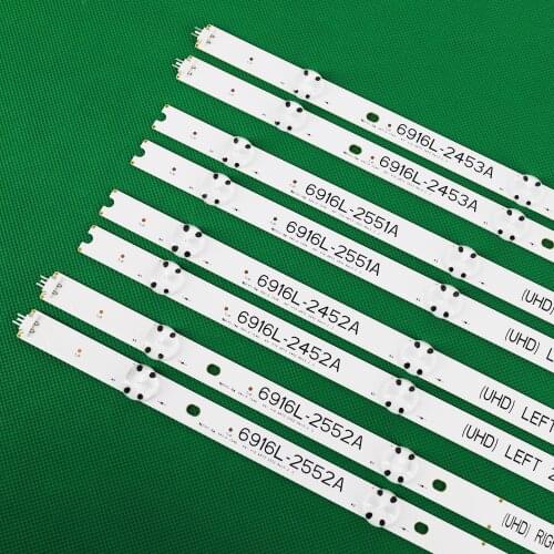 LED strip For 49" V16 ART3 2452 2453 2551 2552 49UH6500 49UH650V 49UH661V 49UH668V LC490DGG FJ M6 M5 49UH656V
