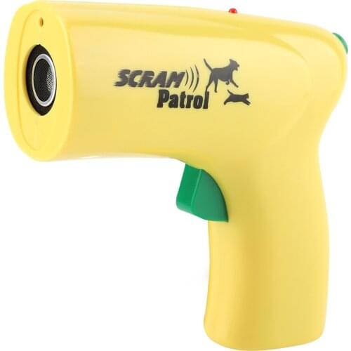 Ultrasonic Dog Cat Repeller ABS Plastic casing Electronic Repeller Effective range of 5-6ft for outdoor operation field trip