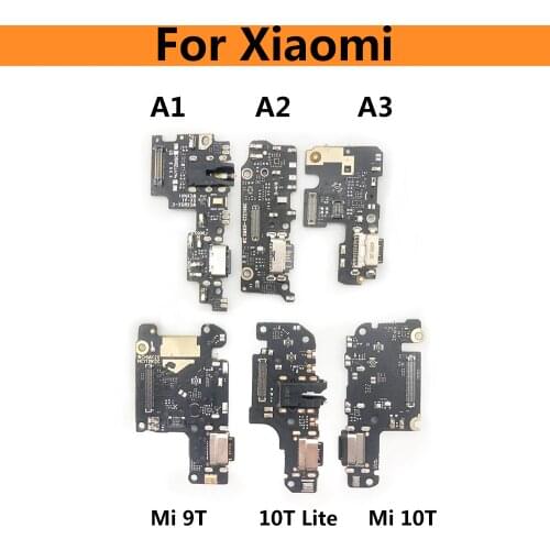 USB Charging Port Connector Board Parts Flex Cable With Mic Microphone For Xiaomi Mi 11 Pro 10T 10 9 8 Se A1 A2 Lite A3