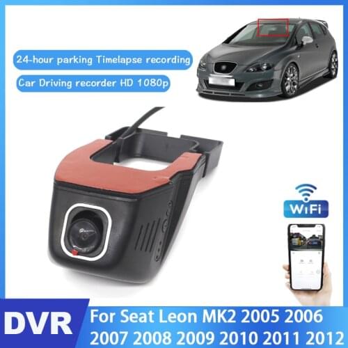 Car DVR Camera For Seat Leon MK2 2005 2006 2007 2008 2009 2010 2011 2012 Dash Cam 24H high quality Night Vision Full HD 1080P