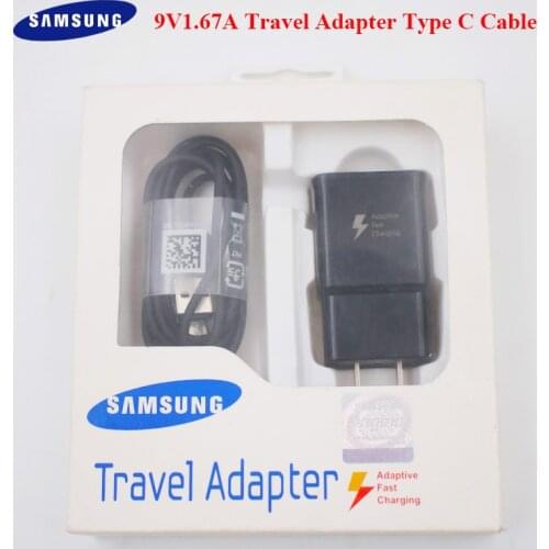 Samsung S20 S21 Fast Charger Travel Adapter 9V 1.67A Quick charging Type C Cable For Samsung S10 S8 S9 Plus Note 10 9 8 Plus A50