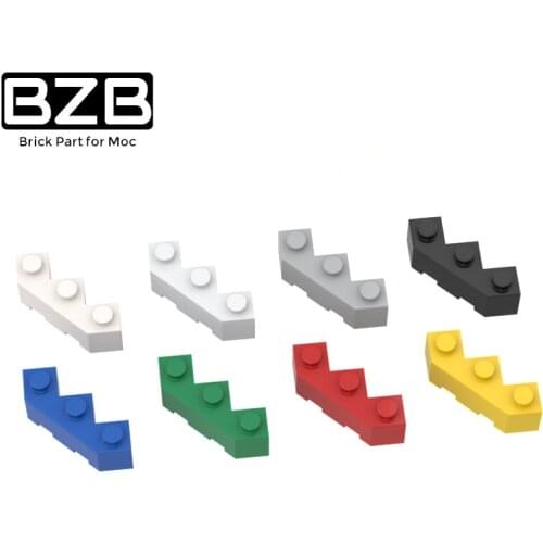 BZB MOC 2462 3x3 Multi-faced Brick City Wall Oblique Brick High-tech Building Block Model Kids Toys DIY Technical Brick Gifts