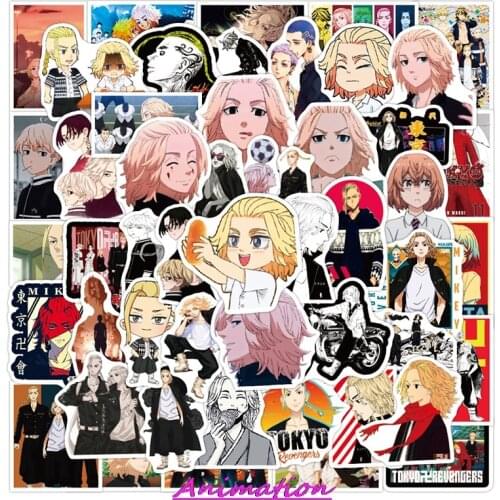 C 10/50pcs/pack Tokyo Revengers Japanese anime Cartoon Stickers For Skateboard Computer Notebook Car Decal Childrens Toys Etc