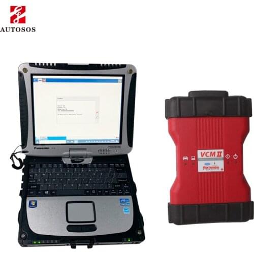 VCM 2 Dianostic car Tool Scanner With Notebook Automotive Maintenance Technical Service Bullet VCMII OBD2 Scanner For Frd/M-azda