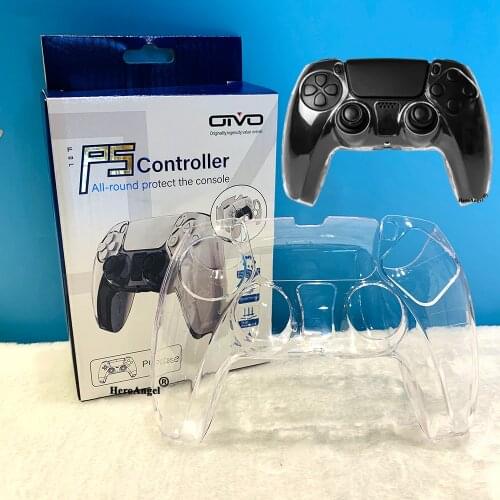 For Sony Playstation 5 Ps5 Controller Case Plastic Protective Cover Skin For Ps5 Hard Pc Crystal Case Ps5 Shell Controller Cover