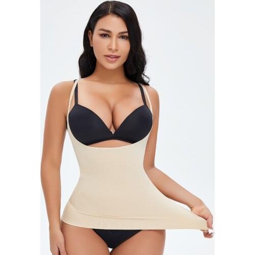 Womens Waist Cincher Shapewear Overbust Waist Trainer Tummy Control Compression Seamless Vest Body Shaper Corset Bodysuit New