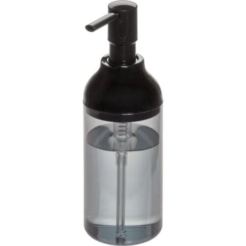 29067ES Interdesıgn Liquid Soap Dispenser Smoked Model 8x8x16cm 360ml