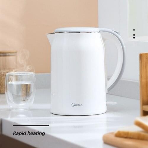 Midea Electric Kettle 304 Stainless Steel Kettle Anti Scalding Warm Kettle Boiling Kettle Intelligent Power Off 1500W