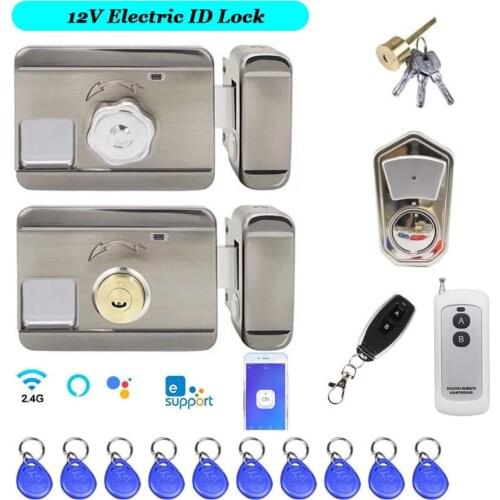 Waterproof Electronic RFID Door lcok Gate Access control system 125kHz ID lock Wifi Remote control Phone ewelink Video intercom