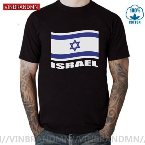 Vinbrandmn Israeli Flag T shirts men women Leisure T-shirt Israel flag tee shirt cheap Tees Love country patriotism group tshirt