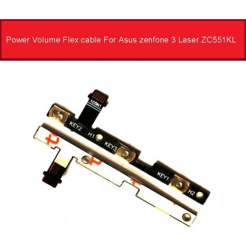 Power & Volume Flex Cable For Asus Zenfone 3 Laser ZC551KL On/Off Power Flex Ribbon For Asus ZC551KL Volume Control Button Parts