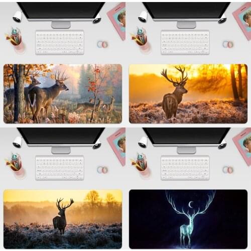 Deer Gaming Mousepad Large Super Size Game Mouse Pad Mause Mat Rubber For Keyboard Computer