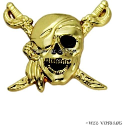 KBM07) Wholesale 50pc Western Pirate Concho Screwback Concho Leathercraft Gold