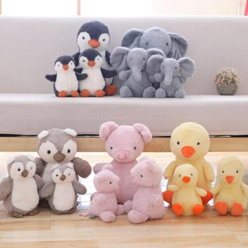 Lovely Penguin Duck Animal Cuddly Plush Stuffed Doll Cushion Sofa Chair Decor Stuffed Toys For children soft New