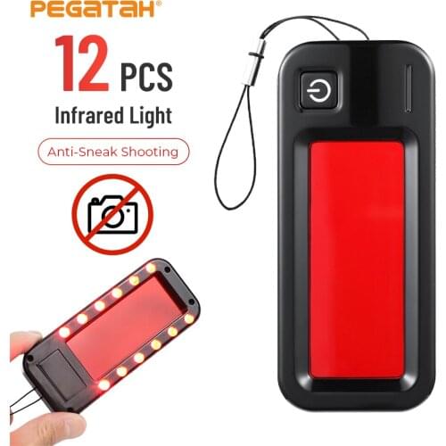 Anti Candid Camera Detector Security Protect Alert Personal Safety Anti Candid jammer Bug mini signal blocker with 12 LED Lights