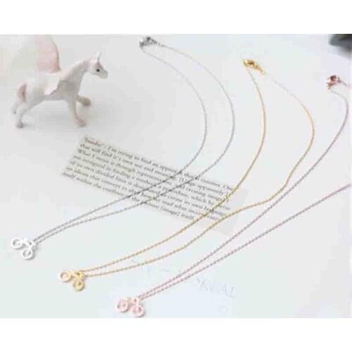New Fashionable Small Bike Model Pendant Silver Gold Rose Gold Color Necklace Biker Jewelry Free Shipping Wholesale
