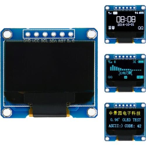 Electronic OLED Display Module 0.96 inch 128X64 Yellow Blue White OLED I2C IIC Serial LCD LED SSD Display Module SSD130623