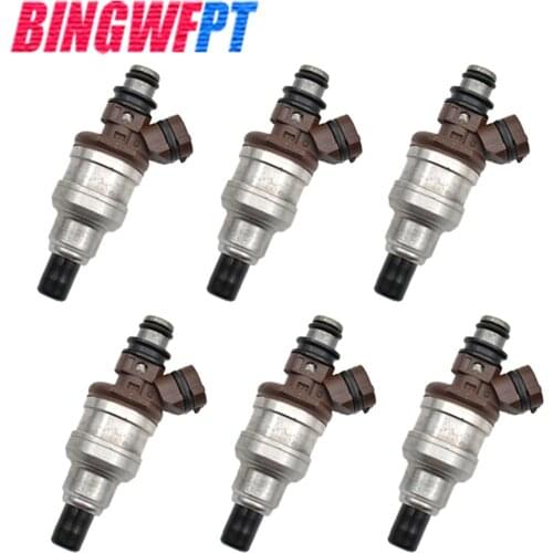 Set of 6 Fuel Injectors 23250-65020 For 89-95 Toyota 4Runner Pickup 2.4L T100 3.0L 23250 65020 2325065020