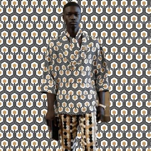 Custom 2021 new spring and summer imitation silk stretch satin fabric for sewing of mens shirts and pajamas